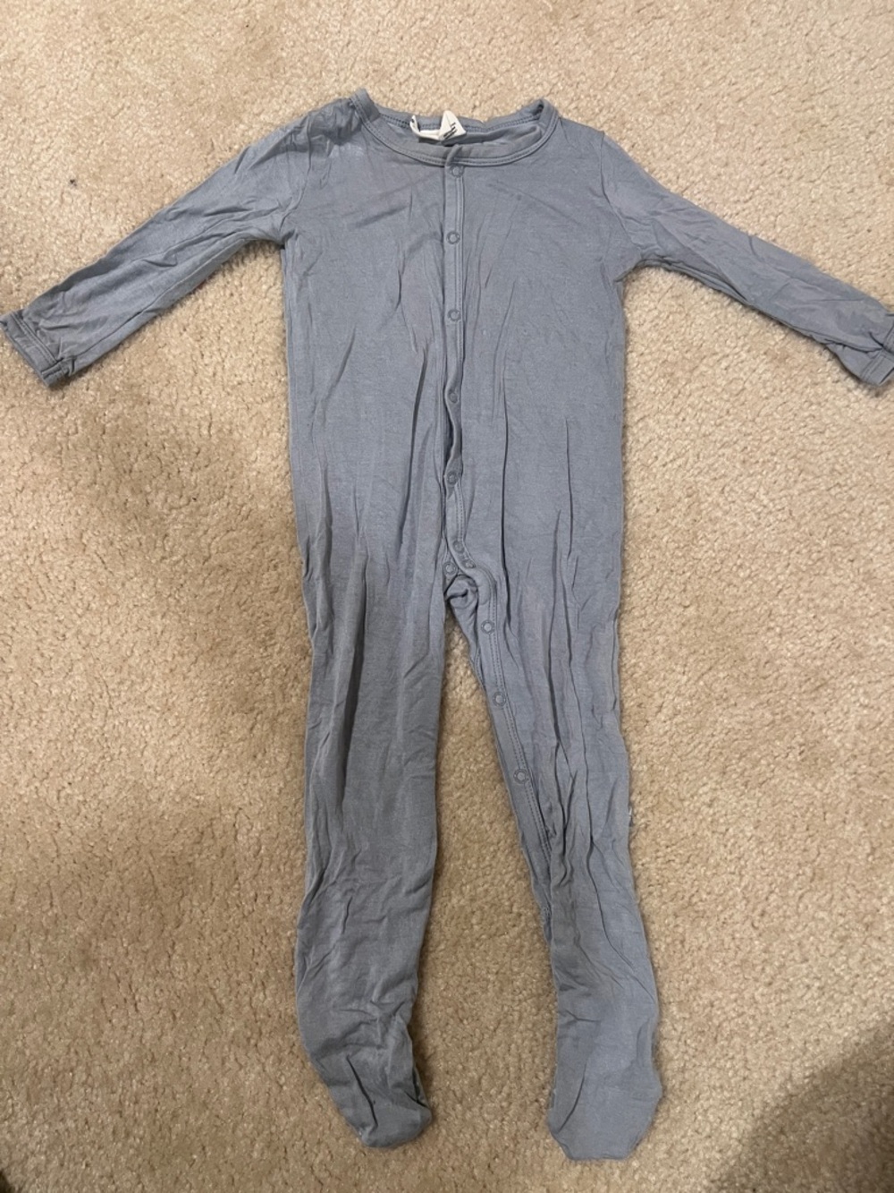 Kyte BABY Soft Gray Footed One-Piece
